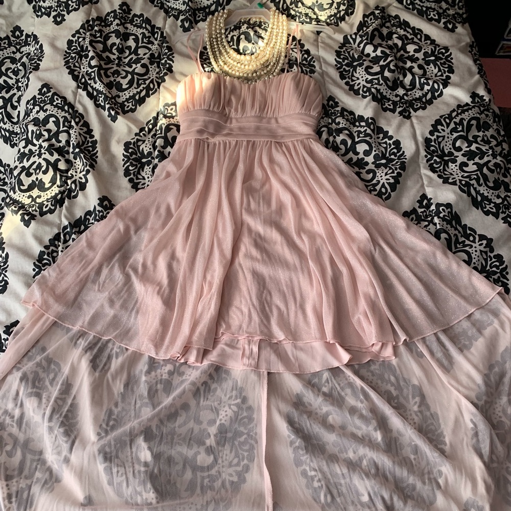 Pink homecoming/bridesmaid dress